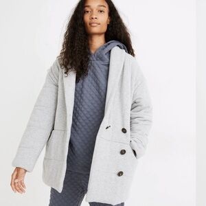 Madewell Sweatshirt Puffer Coat